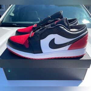 BNWT - Men’s Nike Air Jordan 1 Low - Bred Toe Colorway - Size 13